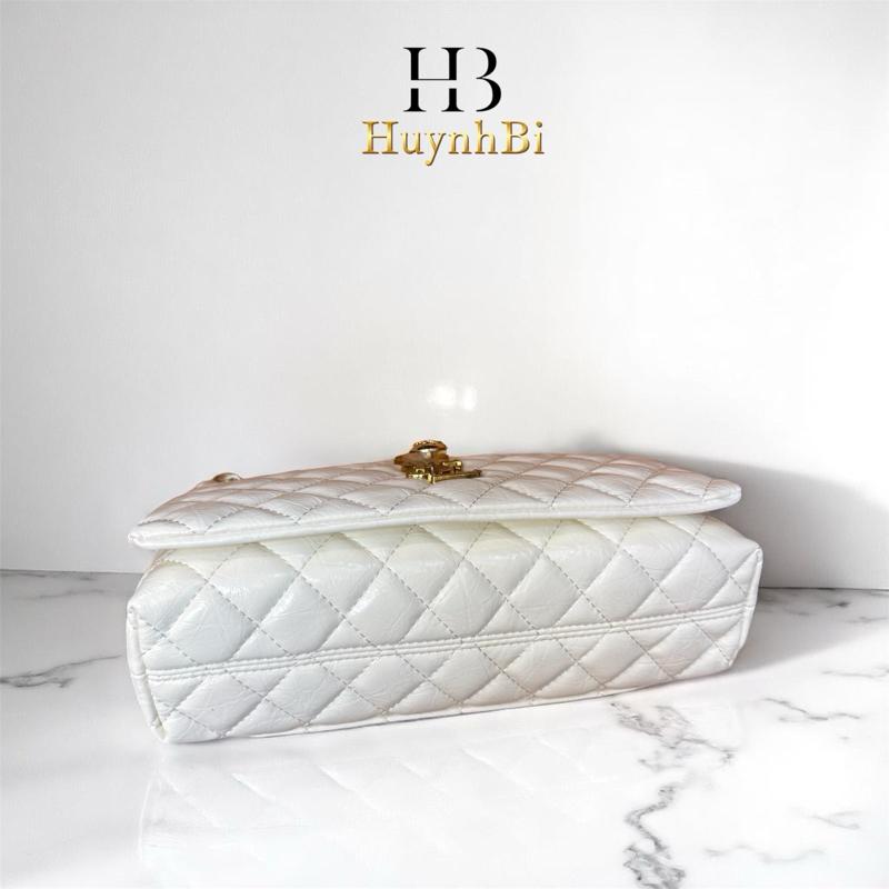 A6_(Ảnh thật) Túi Xách Đi Tiệc Chất liệu Da Bò Thật, Kích thước 25cm, Có Hộp Làm Quà Tặng