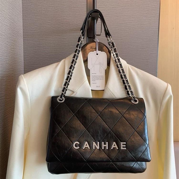 P8_Túi Đeo Vai Da Bê Thật, 5 Ngăn, Kích thước 27cm Nữ HuynhBi Sang Trọng