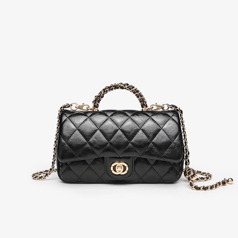 A4_Túi Xách Tay Nữ Da Bê Thật Vân Siu Đẹp, Có Dây Đeo Chéo, Có Hộp