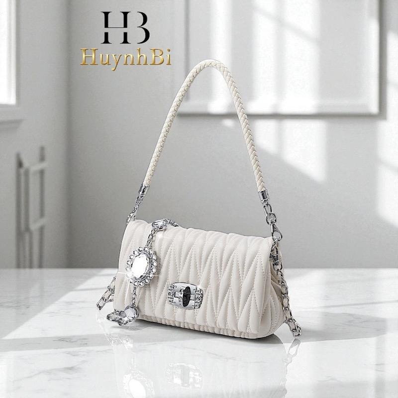 [Full box] A3_Túi Xách Nữ Da Bê Thật, 3 Dây đeo, Kích thước 24cm