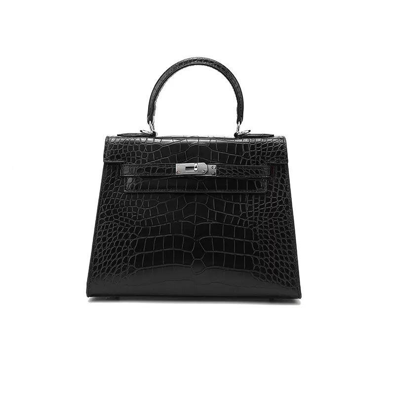 M6_Túi Xách Kelly Da Bò Thật, Kích thước 25cm, Có Hộp Cao Cấp Làm Quà Tặng HuynhBi Luxuru