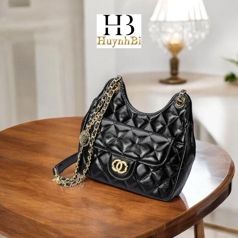 C9_Túi Đeo Vai Đeo Chéo Nữ Chất Liệu Da Cừu Sáp Dầu Thật, Khóa Đồng Không Gỉ, Phong Cách Trẻ Trung Thanh Lịch (CÓ HỘP) - HUỲNH BI Luxury Bag