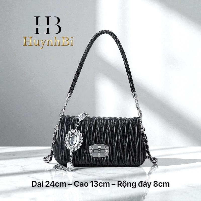 [Full box] A3_Túi Xách Nữ Da Bê Thật, 3 Dây đeo, Kích thước 24cm