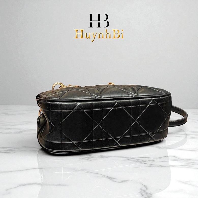 O9_(Có Hộp)Túi Xách Da Bò Dập Ô Trám, size 24cm HuynhBi LuxuryBag