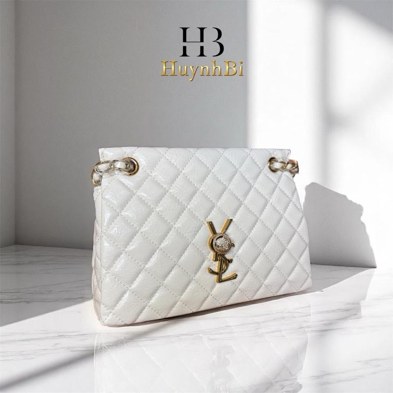 A6_(Ảnh thật) Túi Xách Đi Tiệc Chất liệu Da Bò Thật, Kích thước 25cm, Có Hộp Làm Quà Tặng