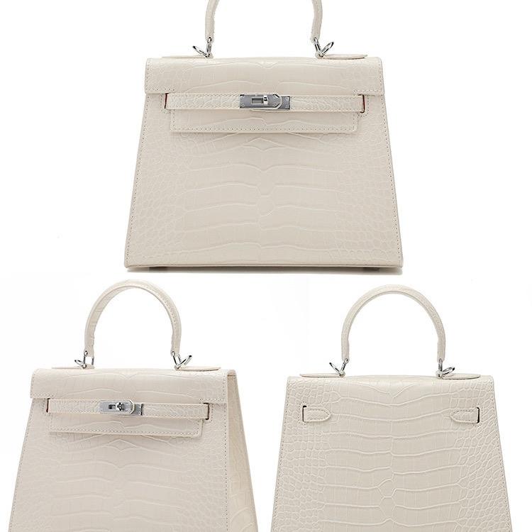 M6_Túi Xách Kelly Da Bò Thật, Kích thước 25cm, Có Hộp Cao Cấp Làm Quà Tặng HuynhBi Luxuru