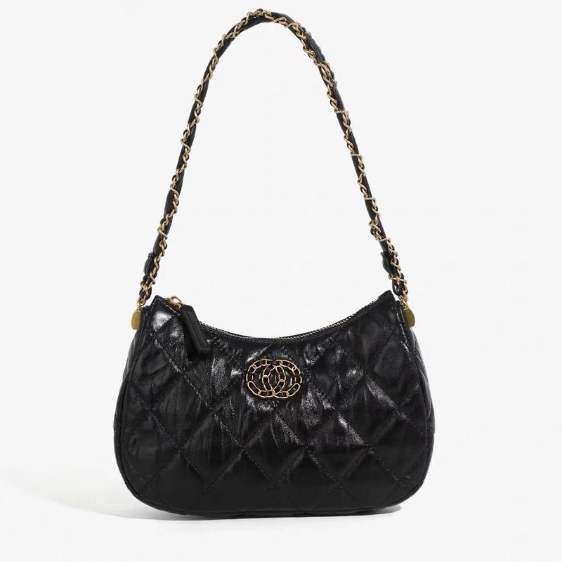 O1_Túi Đeo Vai Đeo Chéo Nữ, Da Bê Mềm, Chi Tiết Đồng Không Gỉ [CÓ HỘP] Kích Thước 23x17x6- HuynhBi LUXURY Bag