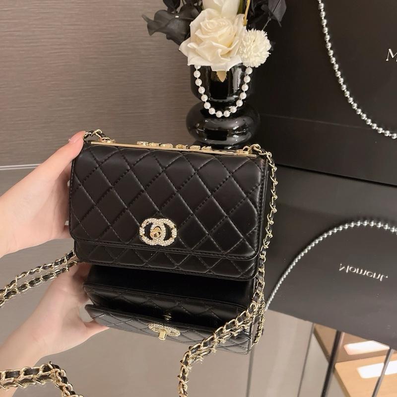 N6_Túi Đeo Chéo Nữ Đi Tiệc, Chất liệu Da Cừu Thật, Kích thước 20 x 14 x 6, Có Hộp Cao Cấp