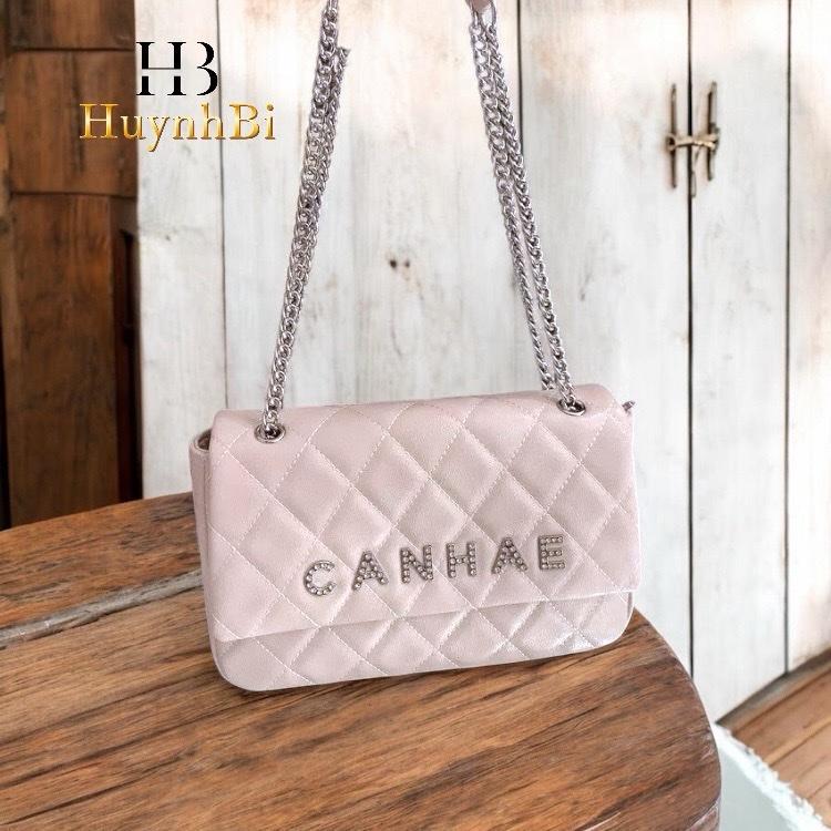 HuynhBi O8_Túi Đeo Vai Nữ Chất Liệu Da Cừu Thật, Kích Thước 24cm, Có Hộp Cao Cấp Làm Quà Tặng