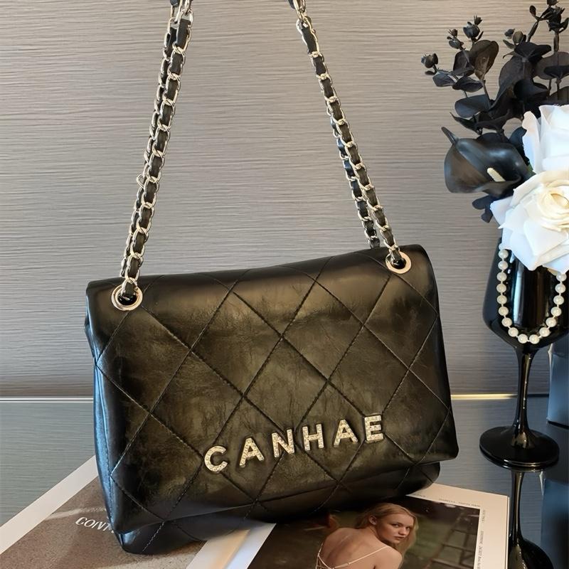 P8_Túi Đeo Vai Da Bê Thật, 5 Ngăn, Kích thước 27cm Nữ HuynhBi Sang Trọng