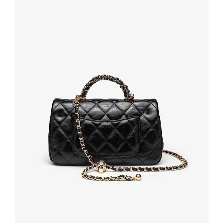 A4_Túi Xách Tay Nữ Da Bê Thật Vân Siu Đẹp, Có Dây Đeo Chéo, Có Hộp