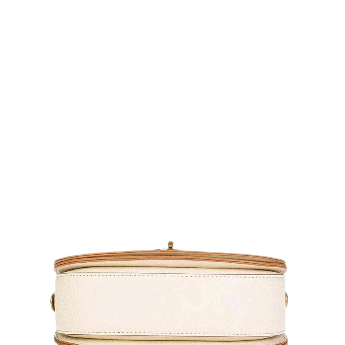 L4_Túi Xách Nữ Họa Tiết Thêu Tinh Xảo Đẳng Cấp, Kích Thước 22x14x8 Bag Kem Da Hoa