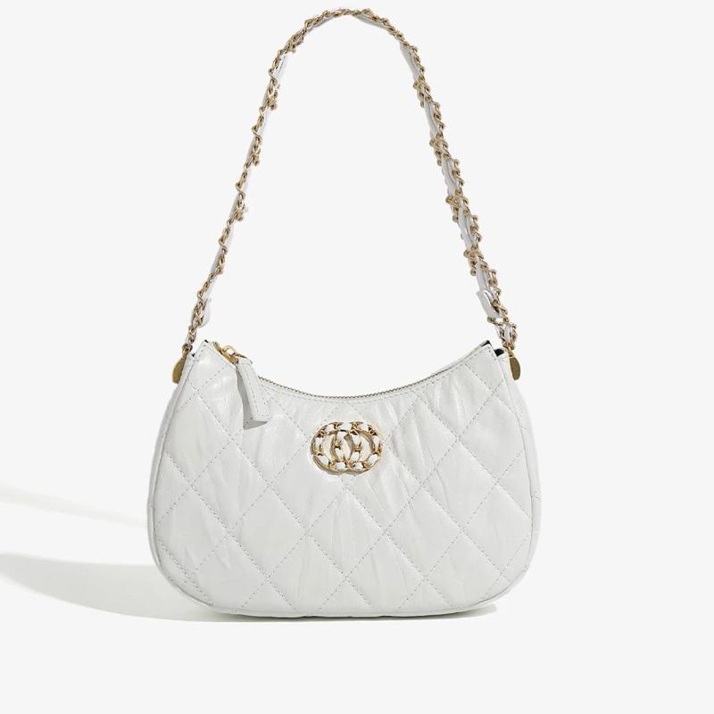 O1_Túi Đeo Vai Đeo Chéo Nữ, Da Bê Mềm, Chi Tiết Đồng Không Gỉ [CÓ HỘP] Kích Thước 23x17x6- HuynhBi LUXURY Bag