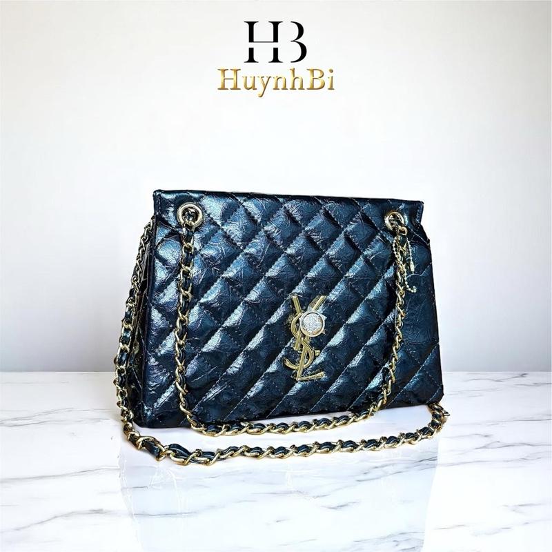 A6_(Ảnh thật) Túi Xách Đi Tiệc Chất liệu Da Bò Thật, Kích thước 25cm, Có Hộp Làm Quà Tặng