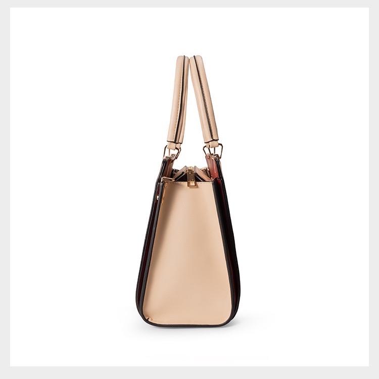 Z6_Túi Xách Nữ Họa Tiết Thêu Hoa Trên Da Bò Cao Cấp, Kích Thước 29cm, 5 Ngăn Bag Kem túi  xách