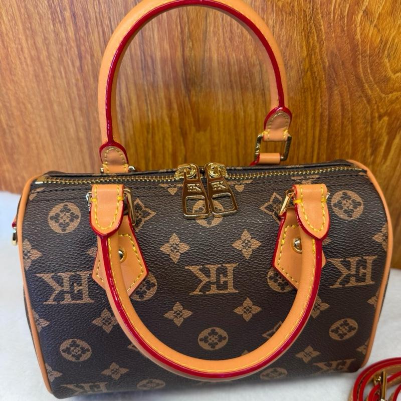 N2_Túi Trống Nữ Nữ , Da Bò Thật, Kích thước 20cm ( Ảnh Thật ) túi mang du lịch