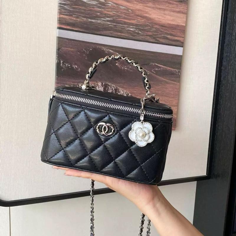 A8_(Có Hộp)Túi Cốp Nữ Chữ Nhật Đi Tiệc, Chất Liệu Da Cừu Thật, Tặng Charm Hoa, Túi Đi Tiệc Sang Trọng - HUỲNH BI Luxury Bag