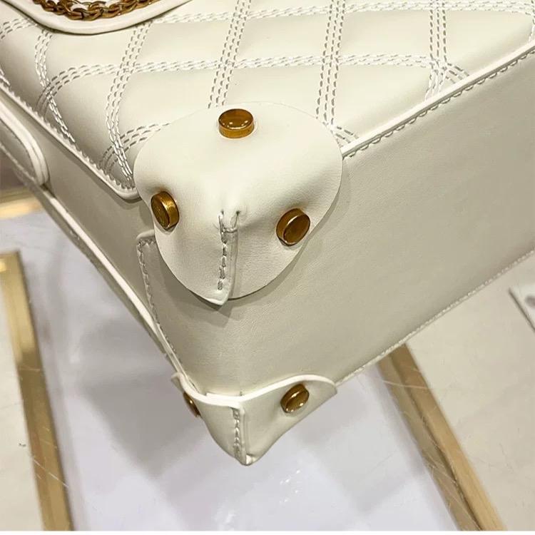 O6_Túi Cốp Nữ Da Bò Thật Trần Hoạ Tiết, Khoá Đồng Không Gỉ, Kích thước 22cm - HuynhBi