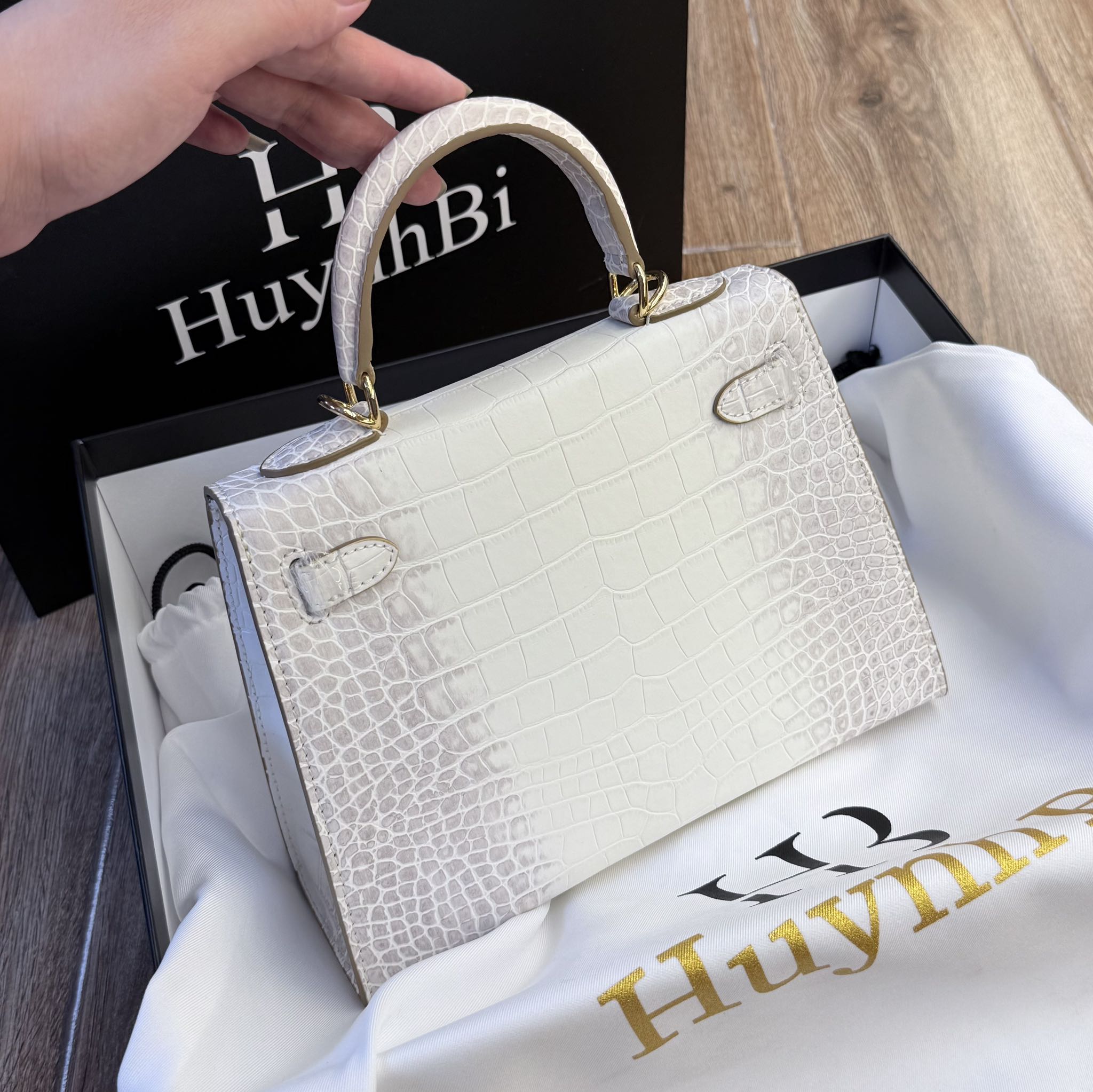 V2_Túi Xách Nữ Da Bò Thật Kích Thước 22x19x10 (dxcxr) HuynhBi Luxury