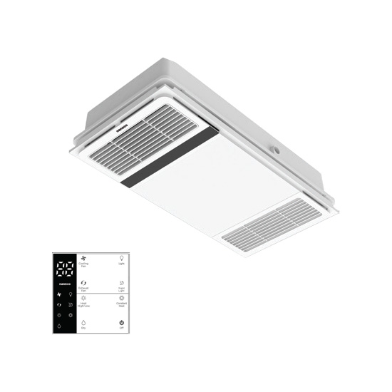Quạt hút sưởi 5 in1, có remoten NBD2560
