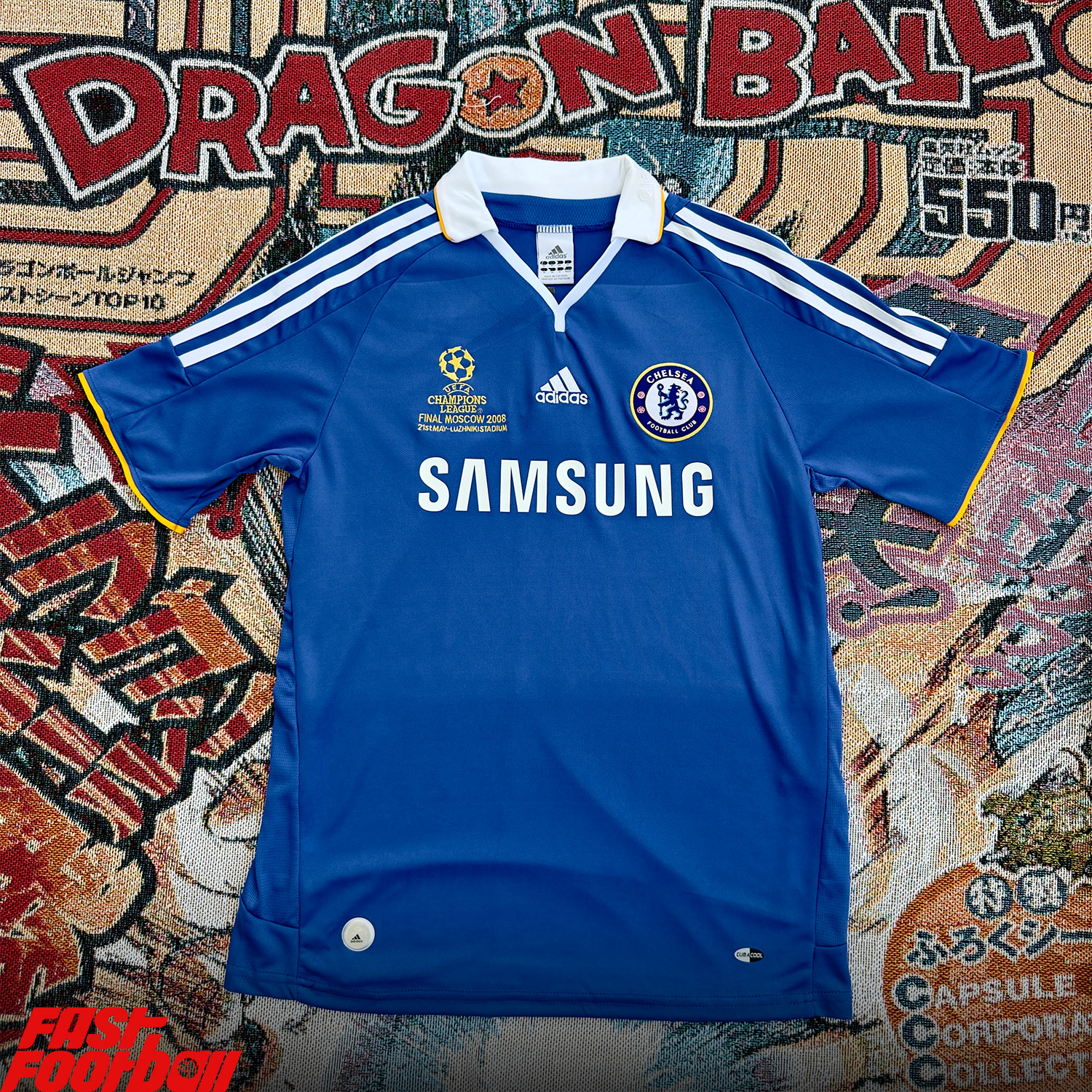 ÁO BÓNG ĐÁ CHELSEA 2007/08 SÂN NHÀ CHUNG KẾT CHAMPIONS LEAGUE