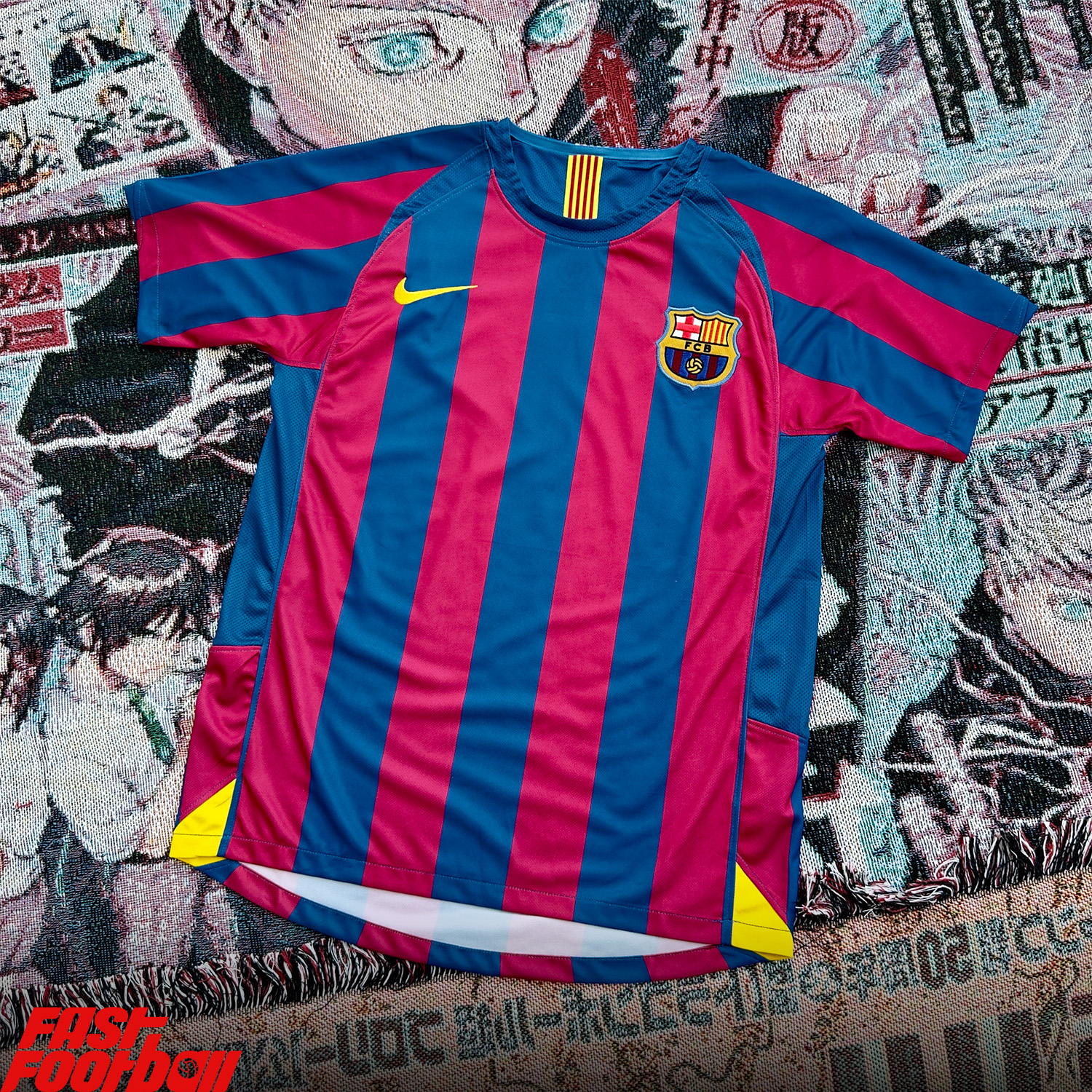 ÁO BÓNG ĐÁ BARCELONA 2005/06 SÂN NHÀ