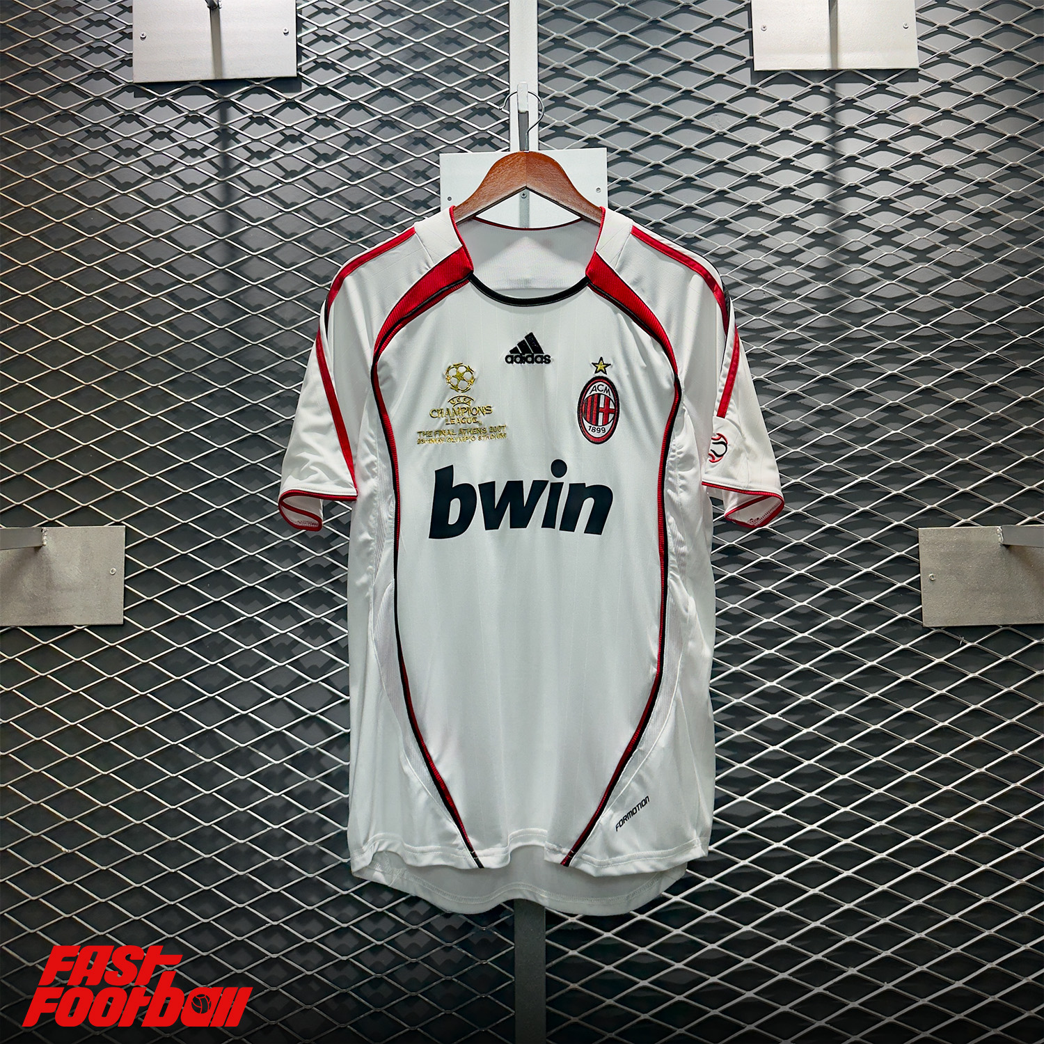 ÁO BÓNG ĐÁ AC MILAN 2006/07 SÂN KHÁCH CHUNG KẾT CHAMPIONS LEAGUE KAKA #22
