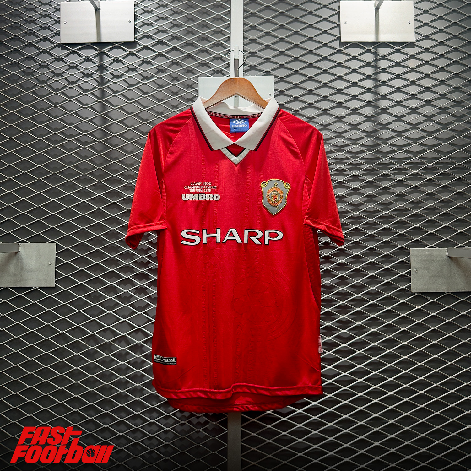 ÁO BÓNG ĐÁ MANCHESTER UNITED 1998/99 CHUNG KẾT CHAMPIONS LEAGUE