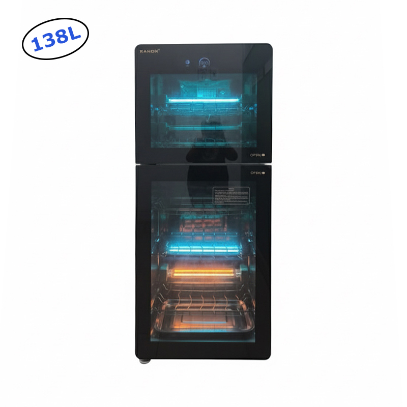 Tủ sấy tiệt trùng 138L, tủ cực tím kết hợp Ozone