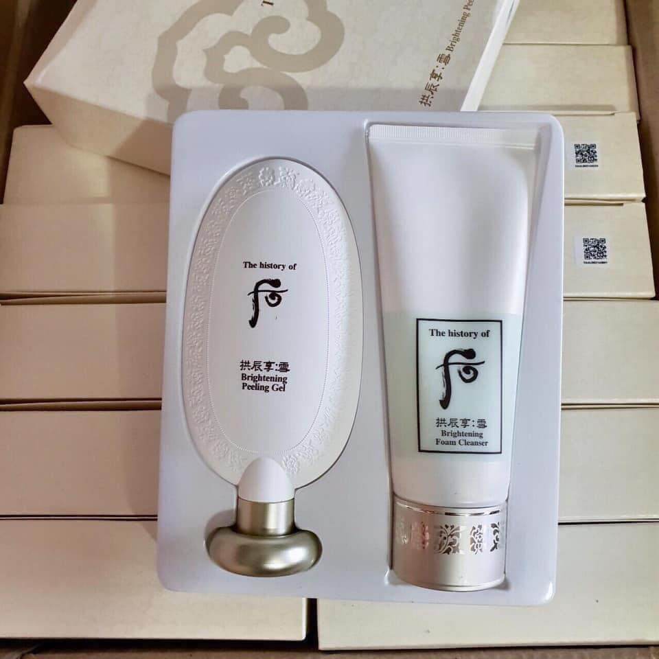 Bộ Tẩy Da Chết Dưỡng Trắng Whoo Gongjinhyang Seol - Brightening Peeling Gel Special Set