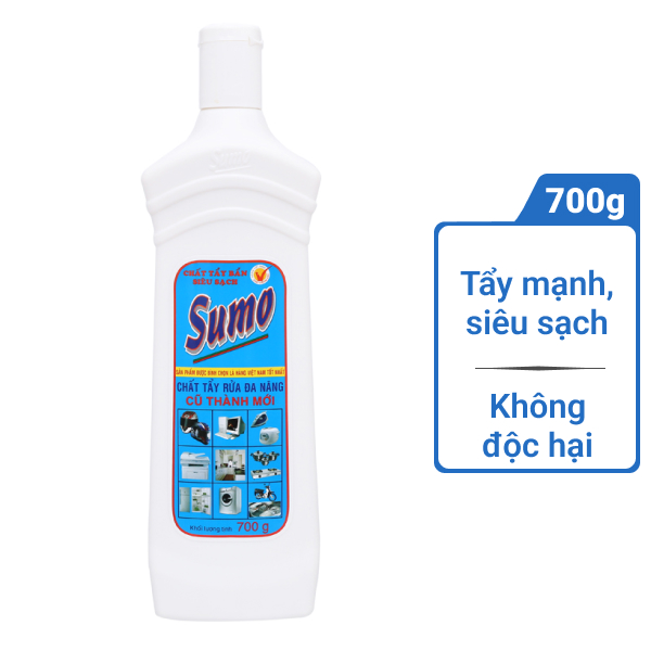 Chất Tẩy Rửa Đa Năng Sumo Chai 700g – Dạng Kem, Làm Sạch Vết Bẩn, Vết Ố Lâu Ngày Trên Nhiều Bề Mặt Gia Đình