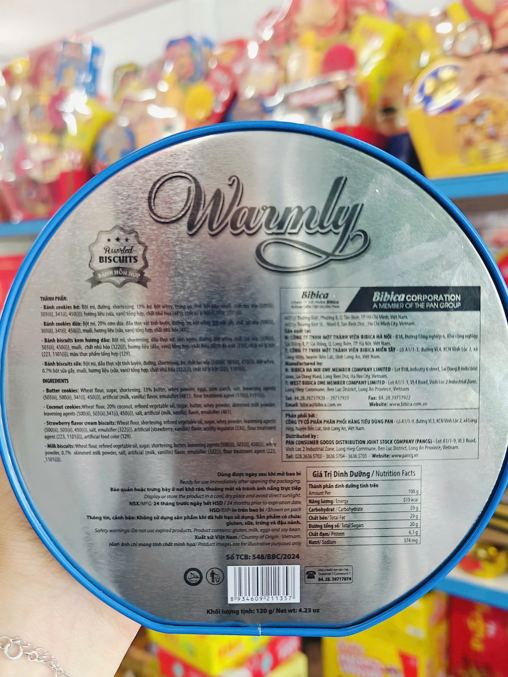 Bánh Quy Warmly Ngựa Vàng Cao Cấp – Phiên Bản Xanh Dương 120g & Đỏ Sang Trọng 350g