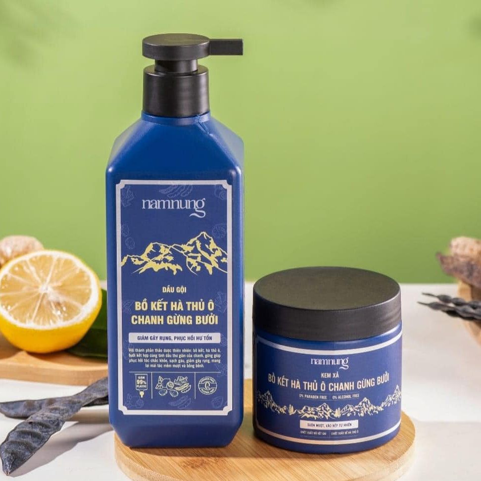 Dầu Gội 500ml Tặng Kèm Hộp Kem Xả Namnung Thảo Dược