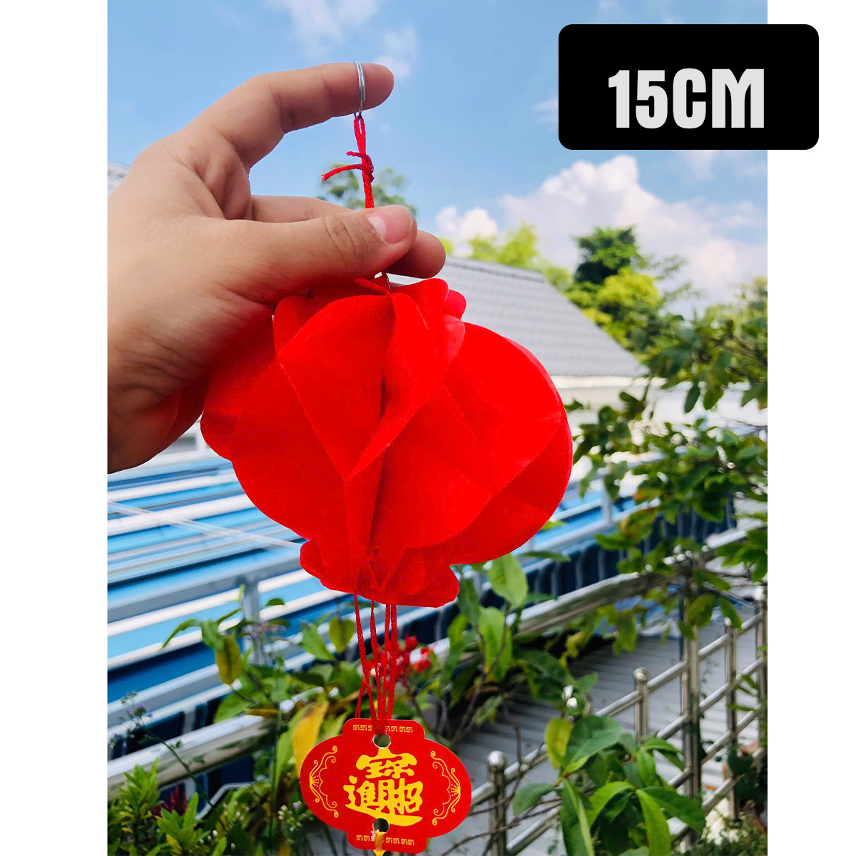 Cầu Ni Lông Trang Trí Tết Nguyên Đán Nhiều Kích Cỡ 15cm/20cm/25cm – Vật Dụng Trang Trí Mùa Vụ/Tết Bịch 10 cái