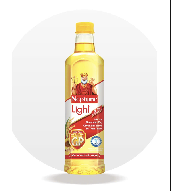 Dầu Ăn Thượng Hạng Neptune Light Chai 1 Lít – Dầu Thực Vật Giàu Omega 3-6-9, Phù Hợp Chiên Xào Nấu Ăn Hằng Ngày Gia Đình
