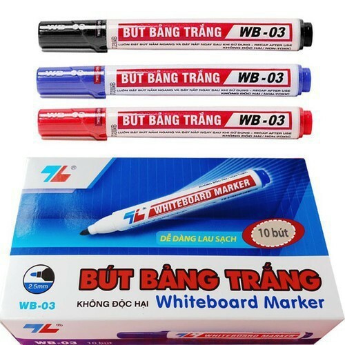 Bút Lông Bảng Thiên Long WB-03 Xanh Đen Đỏ 10/hộp