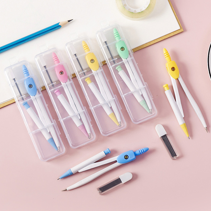 Compa chì khúc 688,Compa Bút Chì Kim Nhiều Màu Sắc