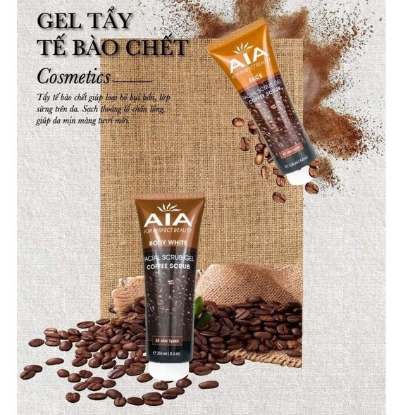 Gel tẩy tế bào chết cho da mặt Tinh Chất Cafe 120ml