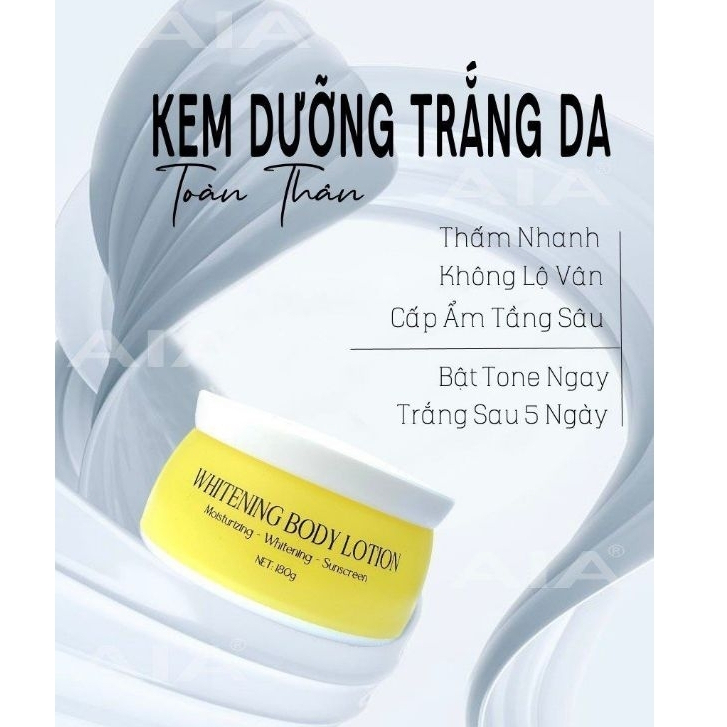 Kem body AIA dưỡng trắng da chính hãng 180g