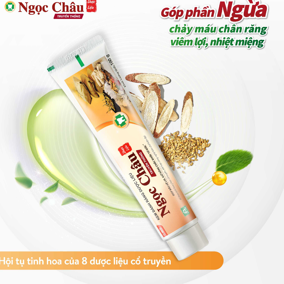 Kem Đánh Răng Dược Liệu Ngọc Châu 100G
