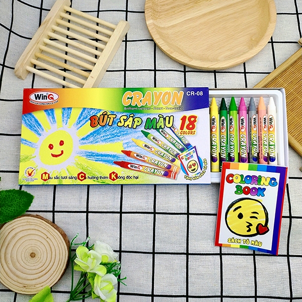 Bút Sáp Thơm 12 Màu, 18 Màu WinQ