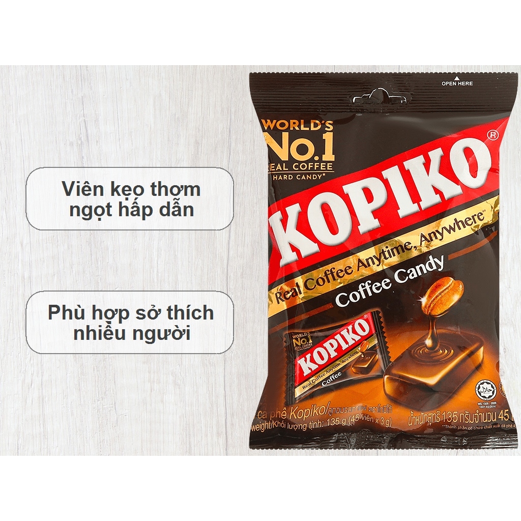 Kẹo cà phê Coffeeshot Classic KOPIKO gói 135g