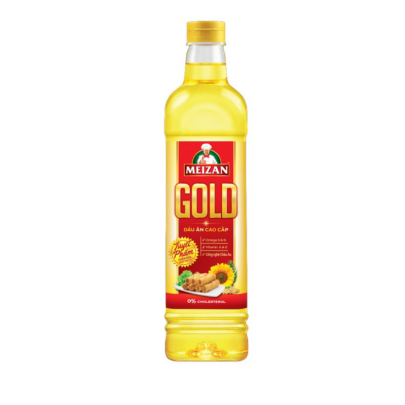 Dầu ăn cao cấp Meizan Gold chai 1 lít, 2 lít