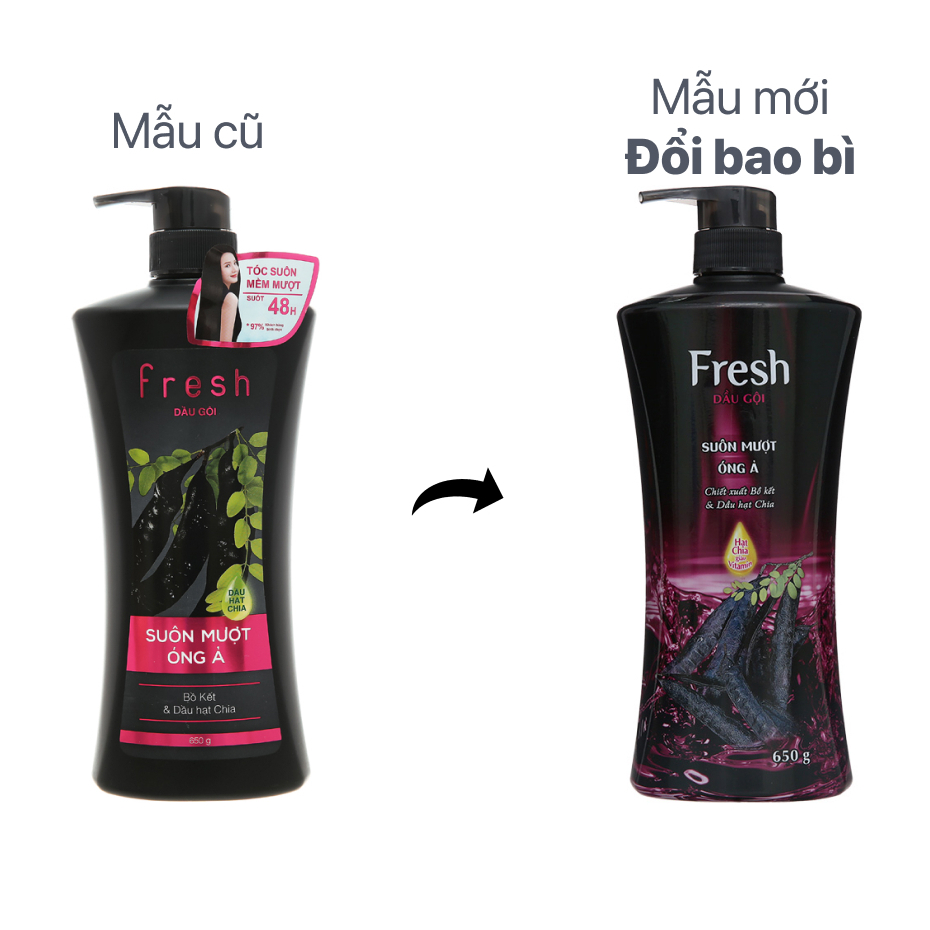 DẦU GỘI XẢ BỒ KẾT FRESH 180ml, 650ml