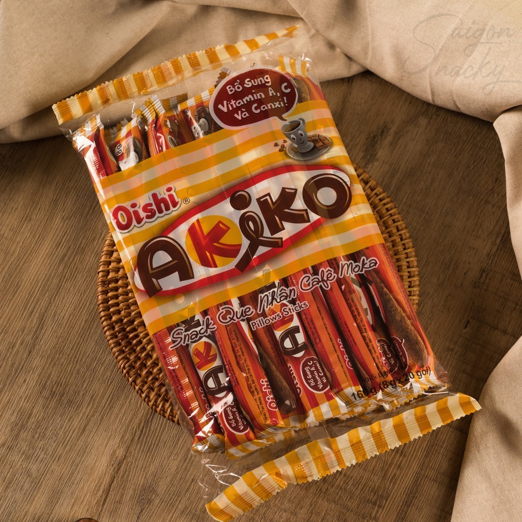 Snack que nhân sữa Oishi Akiko gói 140g