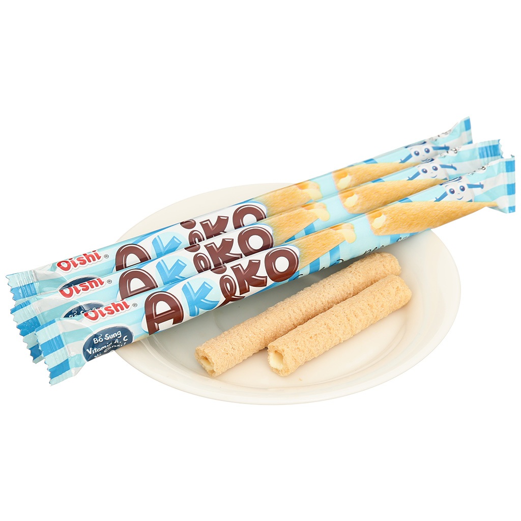 Snack que nhân sữa Oishi Akiko gói 140g