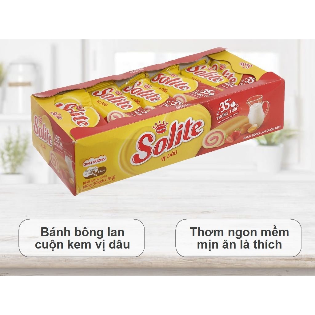Bánh bông lan cuộn kem vị bơ sữa/ Vị lá Dứa/ Vị Dâu 360g/ hộp