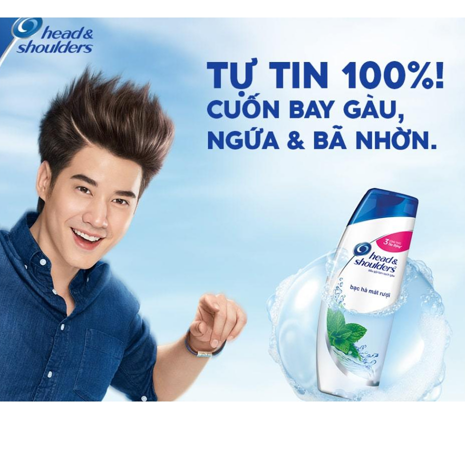 Dầu gội Head & Shoulders làm sạch gàu mềm mượt óng ả 330ml/625ml