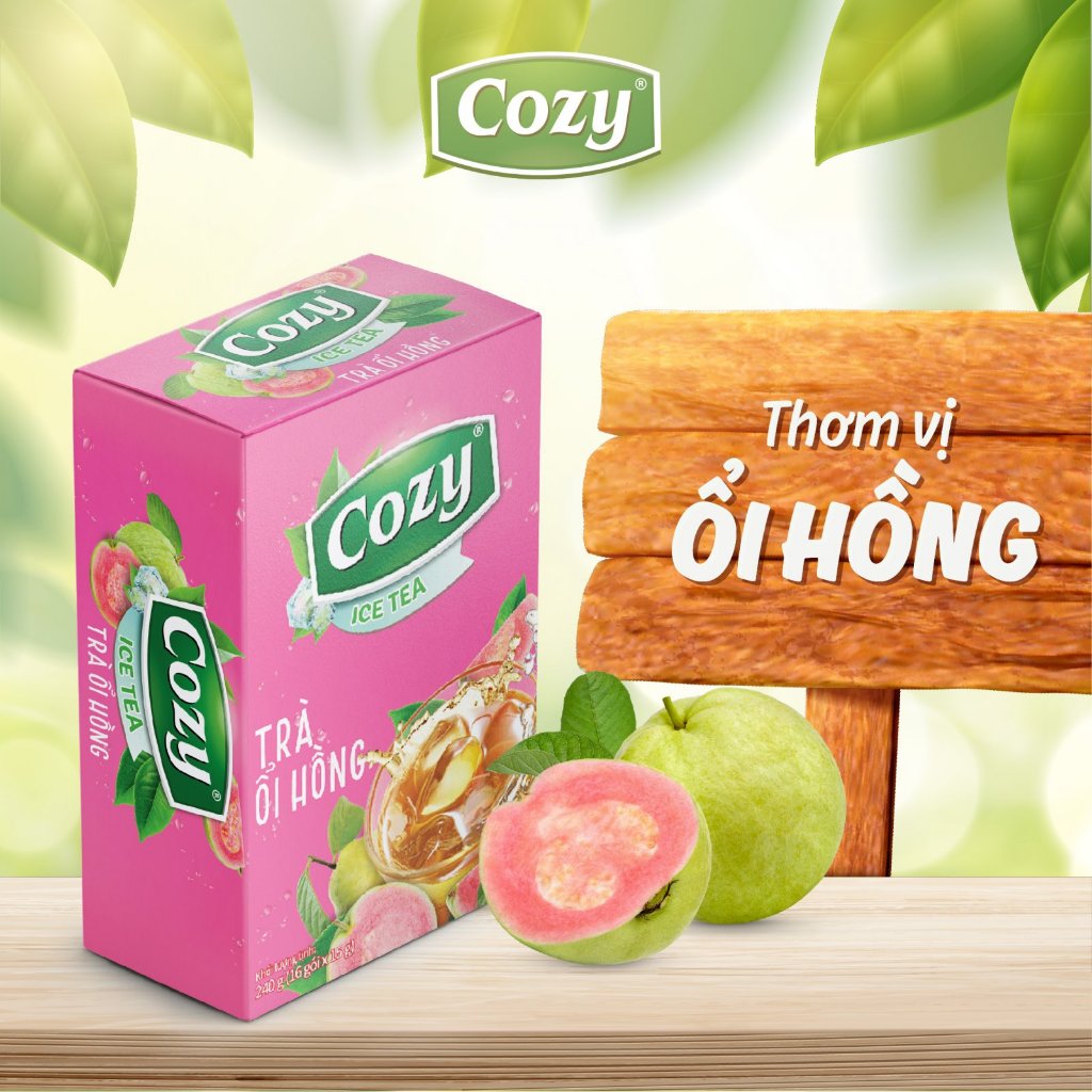 Trà Vải, Ổi Hồng, Chanh Dây CoZy 240g