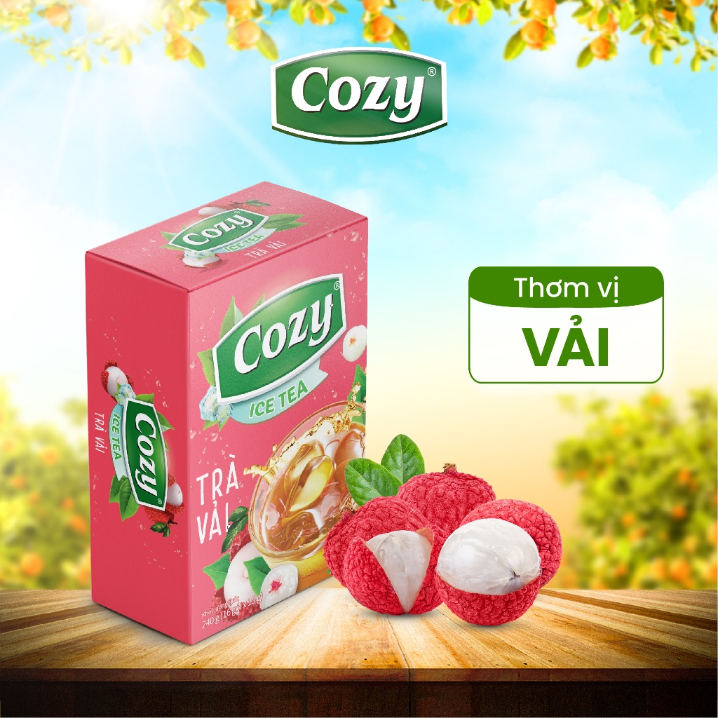 Trà Vải, Ổi Hồng, Chanh Dây CoZy 240g